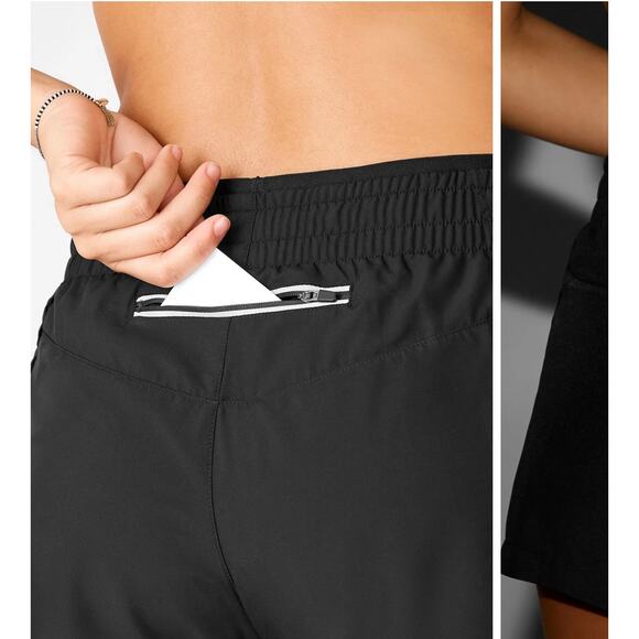 Fabletics | Breathe Mid-Rise Run Short XXL black - Picture 2 of 6